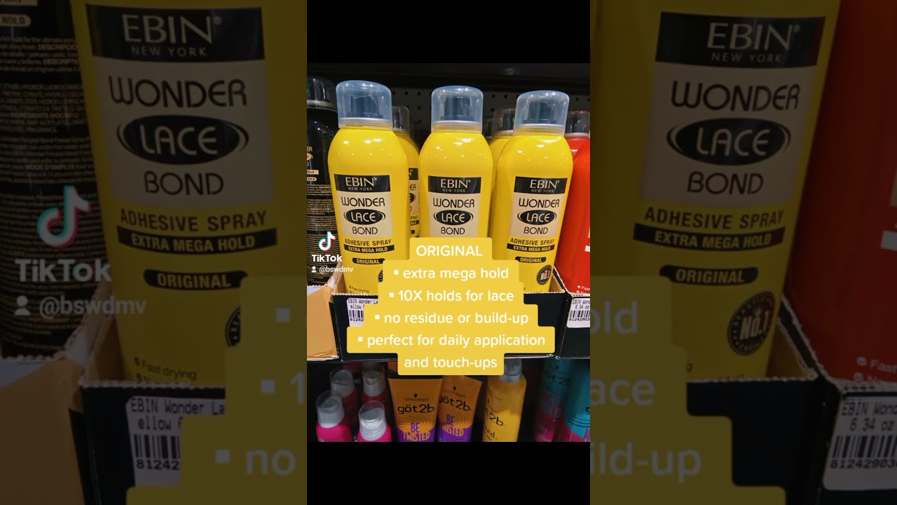 Ebin Wonder Lace Bond Adhesive Spray 