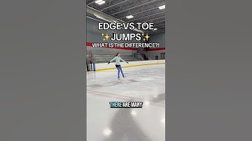 How do you tell the difference between Edge Jumps and Toe Jumps?!⛸️💙🌟#skating #learnonyoutube