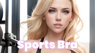 [ 4K ]  |  Sports Bra Lookbook  Gym | Fashion Show | Model  Helen