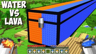 : What is HIDDEN inside THE LONGEST WATER vs LAVA CHEST in Minecraft? I found THE BIGGEST CHEST!