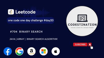 LeetCode: 704. Binary Search | JAVA |  BINARY SEARCH ALGORITHM | Live Coding With Explanation