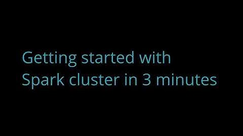 Serverless Spark cluster in 3 minutes