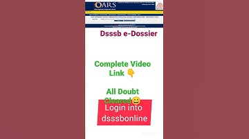 dsssb edosier fillup kaise kre complete live video/dssssb affiliation / dssb result edosier _shorts