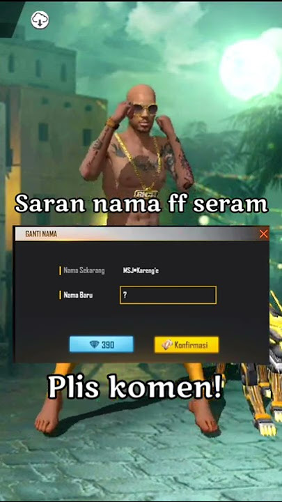 SARAN NAMA FREE FIRE SERAM 🔥 || KOMEN #freefire #garenafreefire #freefirengakak
