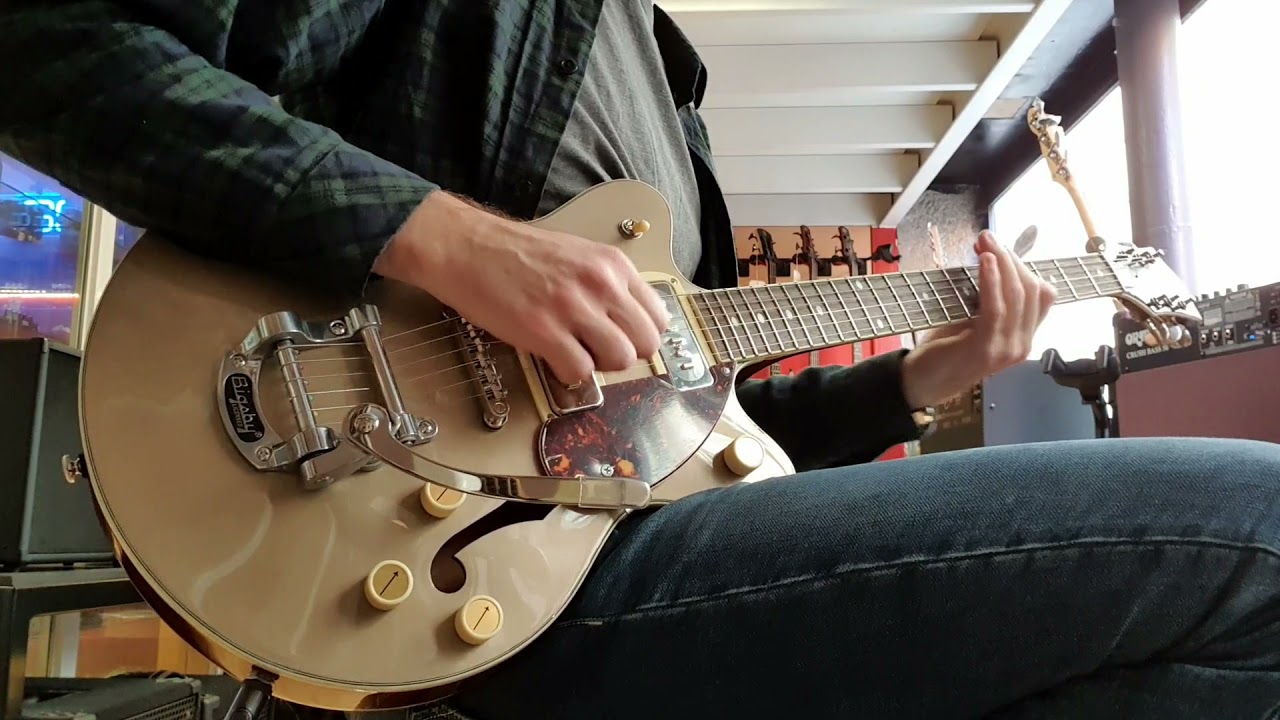 Gretsch G2655t P90 Streamliner CB JR DC 2TSHR - Quick Test - YouTube