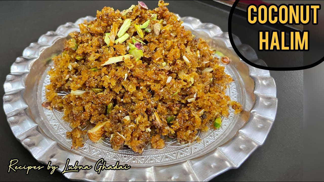 Coconut Halim | Winter special recipe | Halim | Healthy recipe | Kamar aur ghutno k dard ka ilaaj