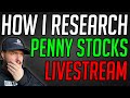 HOW I RESEARCH PENNY STOCKS! TMDI STOCK! LIVESTREAM