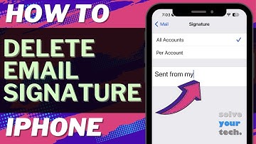 iOS 17: How to Delete Email Signature on iPhone