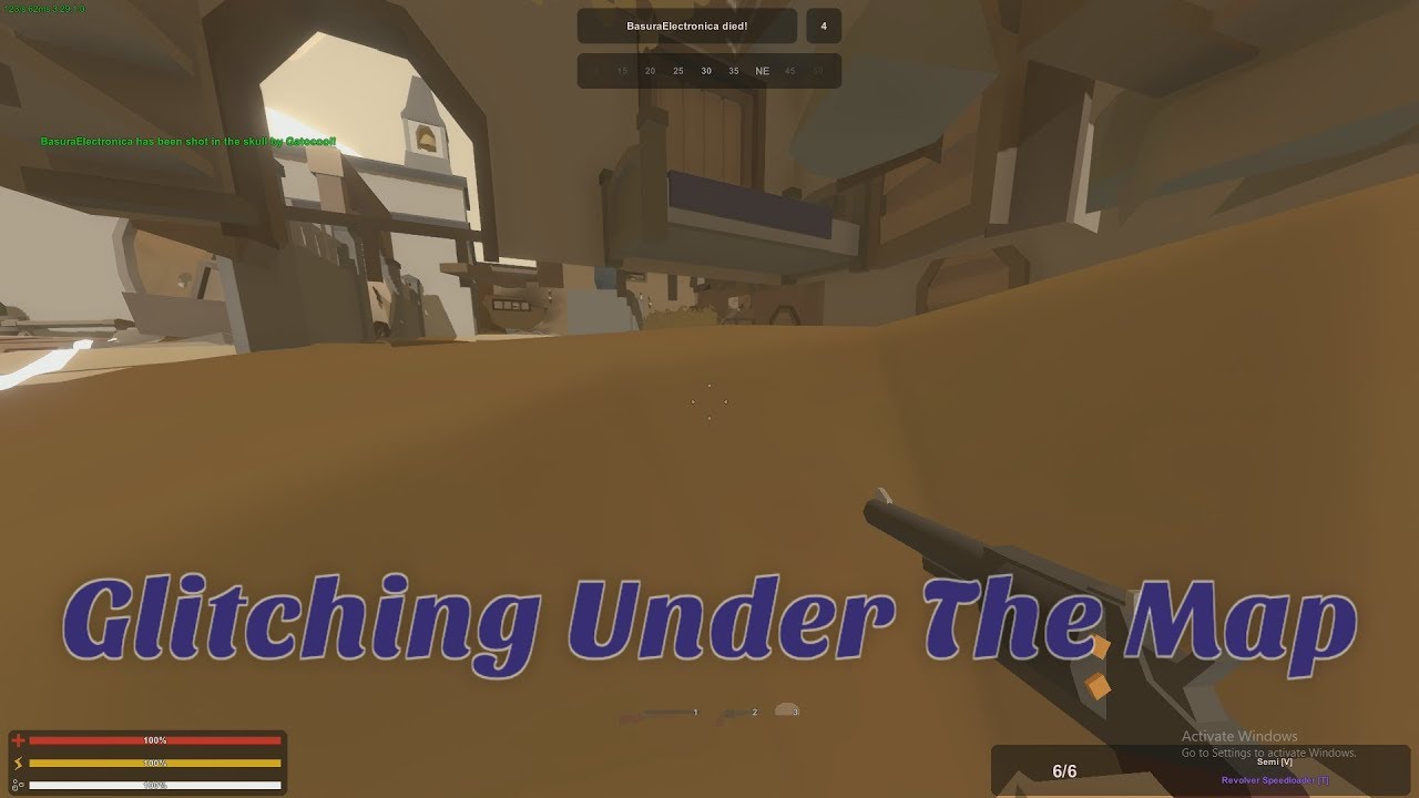 How To Glitch Under The Map On Canyon Arena | Unturned Glitches and Exploits