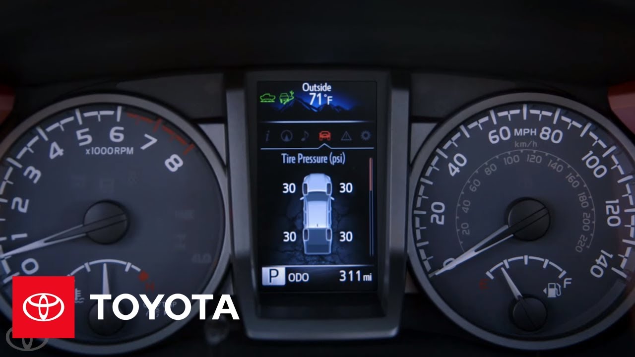 toyota truck s on dash board