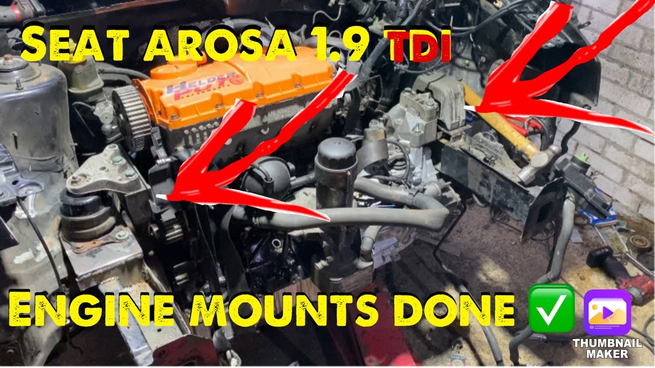 From a Golf mk4 PD 150 to Seat Arosa 1.4Tdi Engine Mount Fabrication ...
