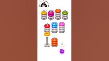 Colour Sorting Rings level 23 | Game | Puzzle | #shorts #shortsgame #sorts