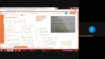 Grade 9- Maths 4024- Problems on Inverse of a 2x2  Matrix, Ch 5, Ex 5D-D4