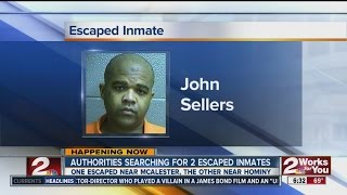 Authorities searching for two escaped inmates