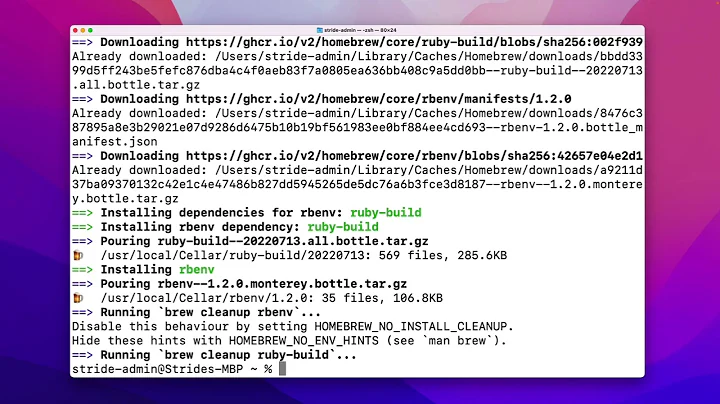 Learn to Code with Ruby V2 - 01 - Introduction & Installation - 07 - macOS   Install rbenv