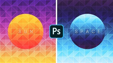 How to make a Geometric Triangle Abstract Background Wallpaper - Photoshop Tutorial