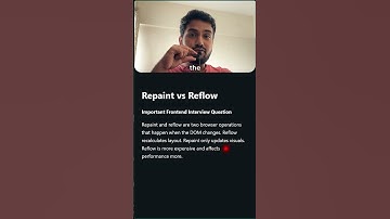 Repaint vs Reflow Explained in 30 Seconds (Frontend Devs Must Know This)