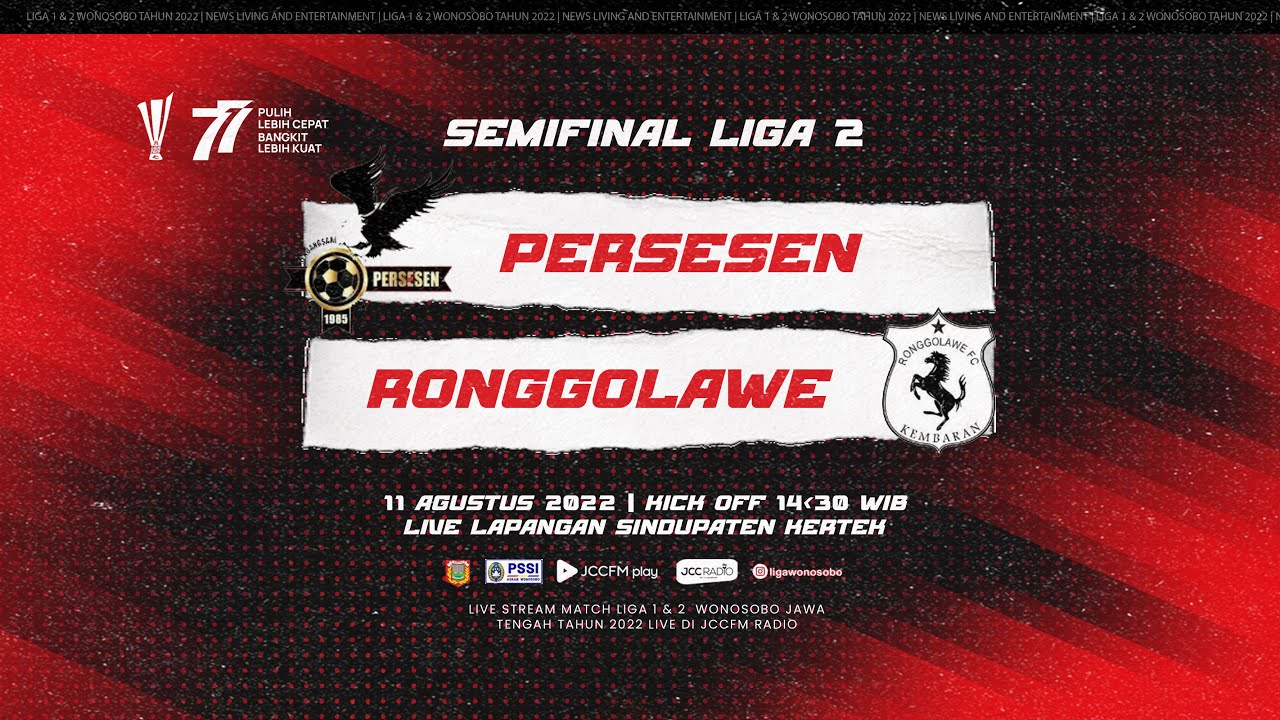 Persesen vs Ronggolawe - Liga 1 Wonosobo ( Semi Final )