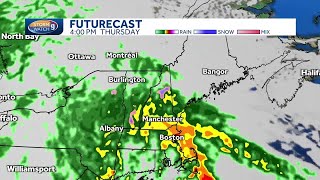 New Hampshire hourly weather: Track rain from nor'easter