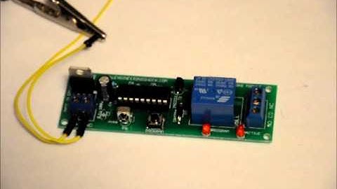 The Infrared (IR) Remote Control Learning Module - Controls An On Board Relay!