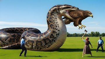 Heroic Rescue Team Saves Eagle from a Giant Python in a Breathless Fight 🦅🐍| wildlife Rescue
