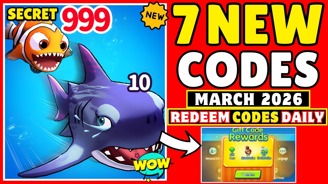 NEW 😻 Fish Eat Fish Gift Codes 2026 March | Fish Eat Fish Redeem Codes - How To Redeem Codes
