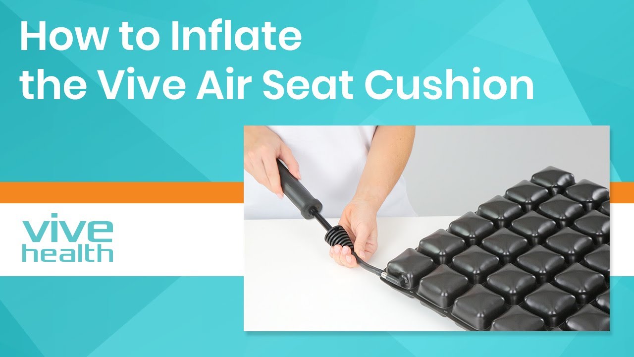 How to Inflate the Vive Air Seat Cushion - CSH1051GRY