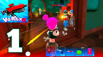 Vortex 9 Battle royale shooter gameplay walkthrough Part 1 New update