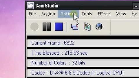 CamStudio Settings and Tutorial