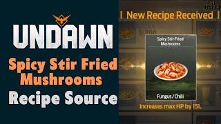 Spicy Stir Fried Mushrooms Undawn Recipe