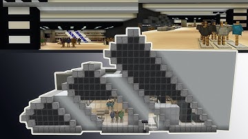 MINECRAFT - How to Build an Adidas Store - Easy Step-by-step Tutorial