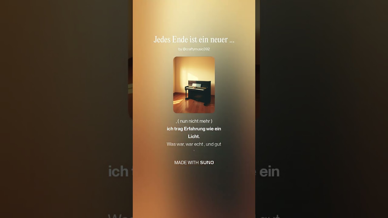 Jedes Ende ist ein neuer Anfang