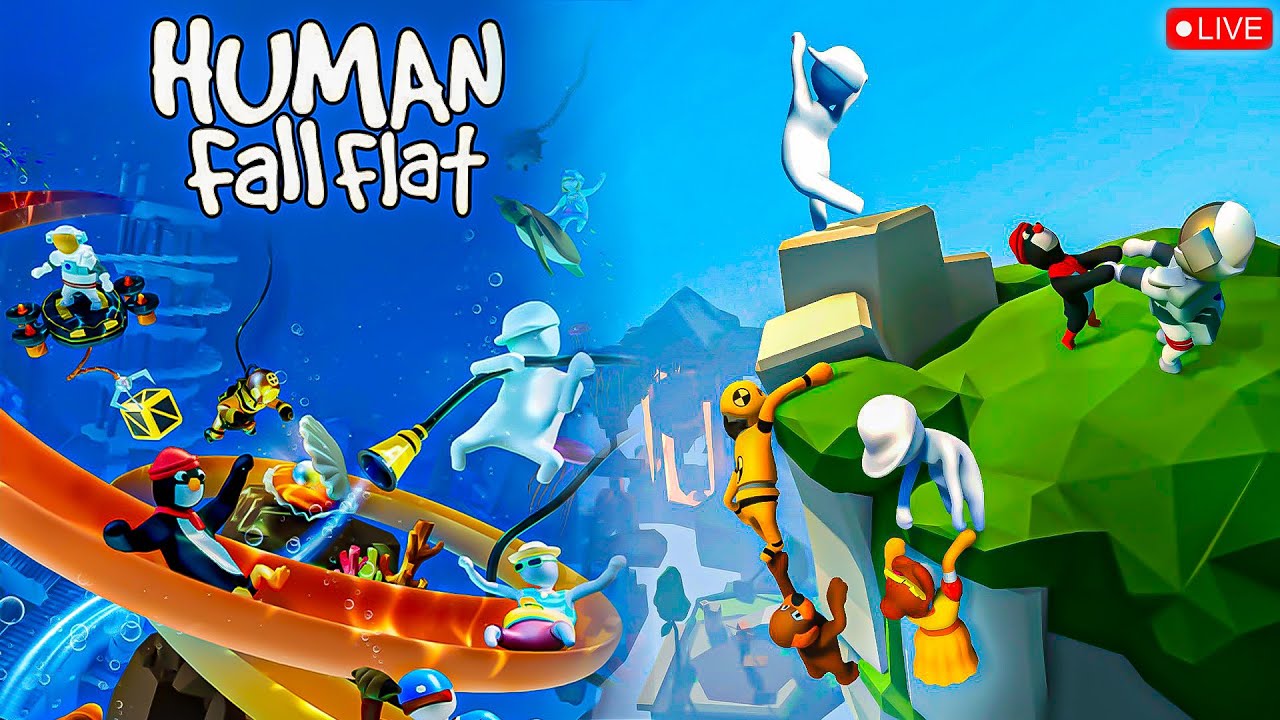 Online Majdoor 😂 Human Fall Flat + BGMI + PUBG PC LIVE 🔴 | Funny Moments & Epic Fights