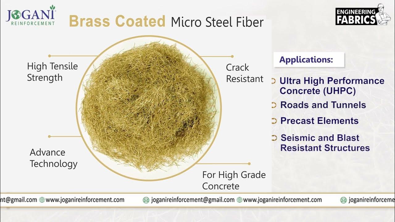 JOGANI Brass Coated Micro Steel Fiber Now Available in Amazon YouTube