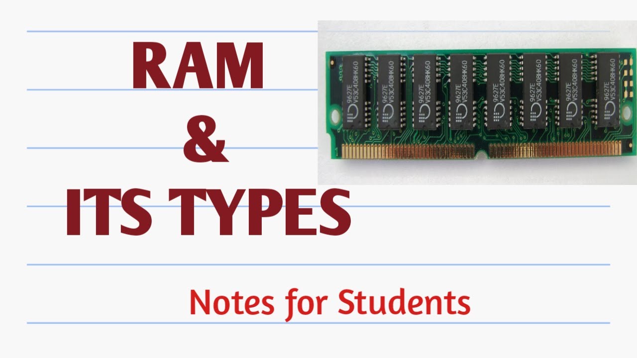 What is RAM and it's types |SRAM | DRAM| - YouTube