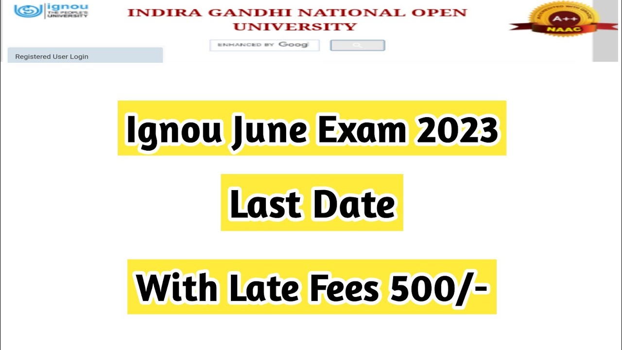 late fee for ignou assignments