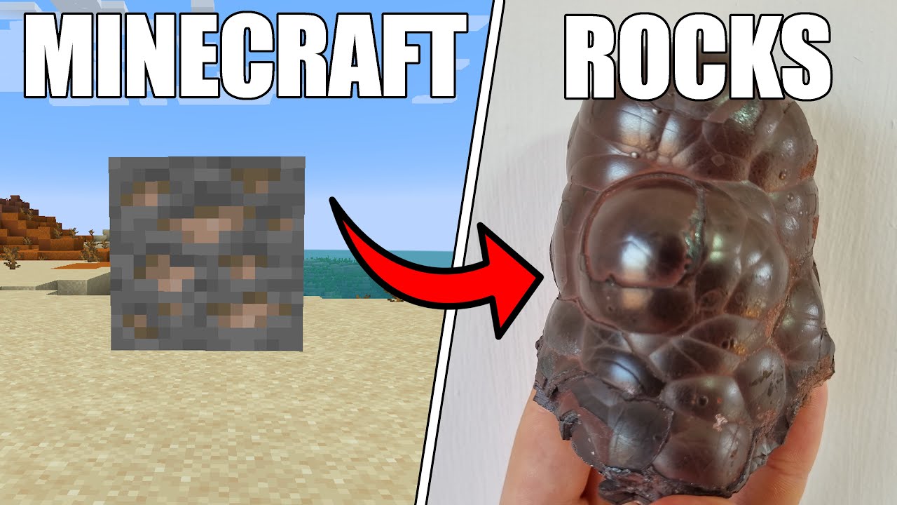 Minecraft Rocks Real MINECRAFT VS REAL ROCKS - YouTube