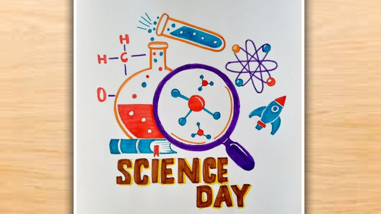 National Science Day Drawing Easy National Science Day Poster Drawing