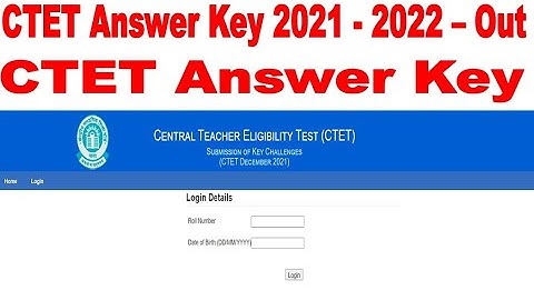 CTET Answer Key 2022 – Out New