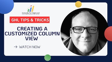 Creating a Customized Column View