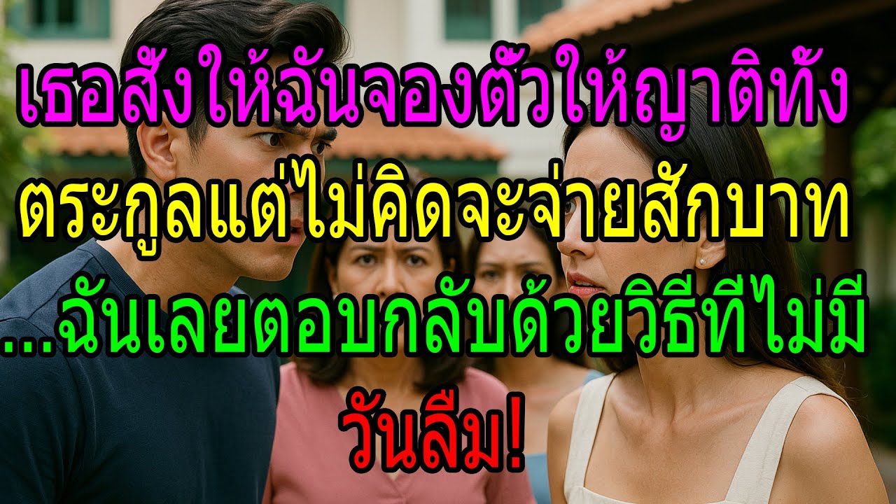 เธอสั่งให้ฉันจองตั๋วให้ญาติทั้งตระกูล แต่ไม่คิดจะจ่ายสักบาท… ฉันเลยตอบกลับด้วยวิธีที่ไม่มีวันลืม!