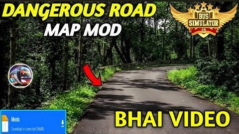 Latest Map Mod Bussid 3.7 - DangerousForest Road map Mod For BusSimulator Indonesial #bhaivideo