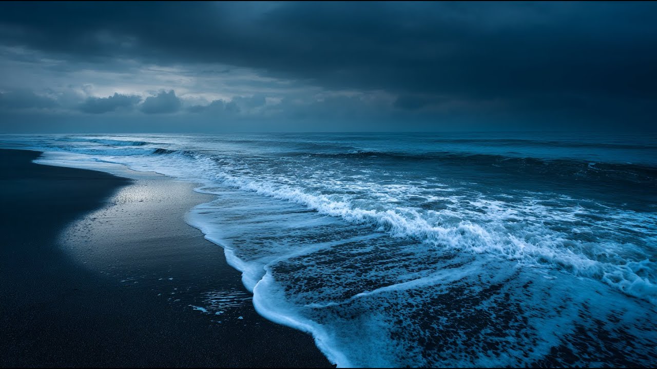 DEEP RELAXATION SOUNDS 🌊 Best Night Ocean Sounds for Insomnia and Anxiety Relief