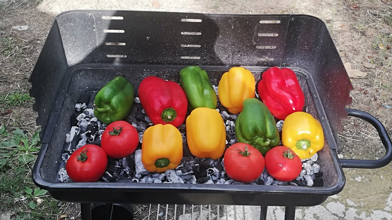Salada de Pimentos Assados na Brasa
