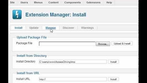 Joomla 1.6 Install / Uninstall