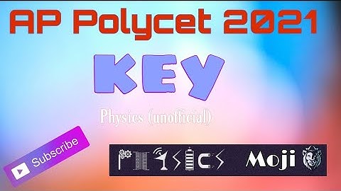 AP POLYCET 2021 KEY