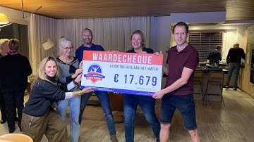 Cheque van 17.679 euro uitgereikt aan Huis aan het Water