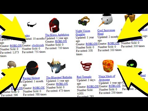 This Was The Old Roblox Catalog Youtube - roblox ninja mask mesh