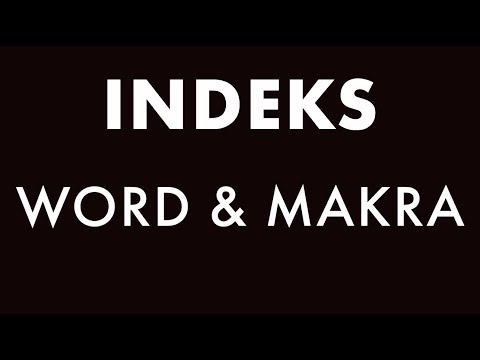 Indeks w książce - szybka metoda (makra, Word, PDF)