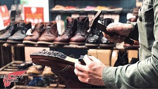 靴修理、魅せます。ブーツのソール交換 #『RED WING BECKMANレッドウィング・ベックマン』のオールソールと靴磨き